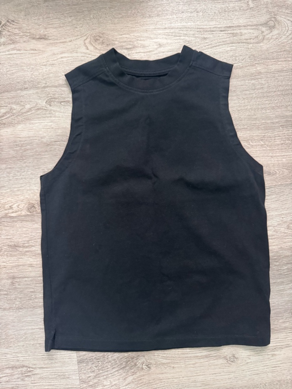 Zara Black Crewneck Tank Top